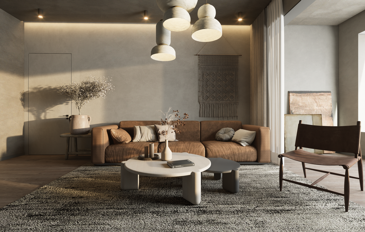 indoor-lighting-cozy A room with cozy interior lighting.