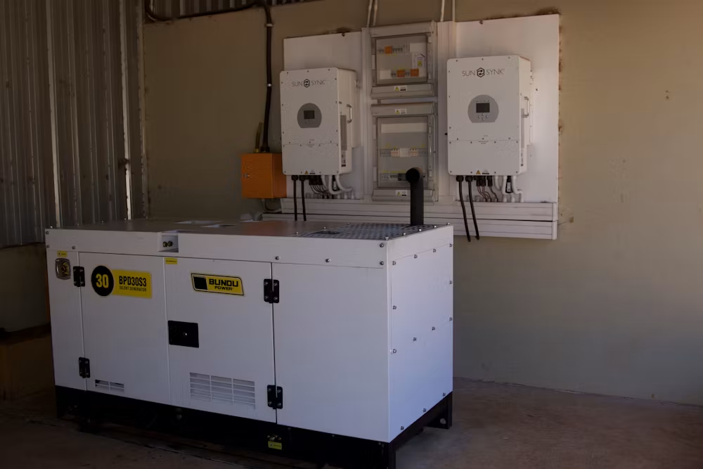generator-operating-commercial A commercial generator on a small ranch.